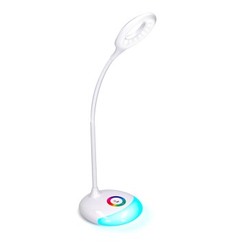 Lámpara LED RGB de mesa regulable y recargable LED/5W/5V 1800 mAh