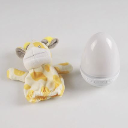 Lámpara LED RGB de noche para niños con melodía 3xAAA/5V jirafa