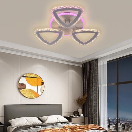 Lámpara de techo LED RGB regulable LED/45W/230V 3000-6500K + mando a distancia