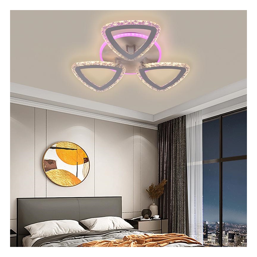 Lámpara de techo LED RGB regulable LED/45W/230V 3000-6500K + mando a distancia