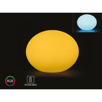 Lámpara LED RGB regulable para exterior LED/1W/5V 1000 mAh 20cm IP67 + mando a distancia