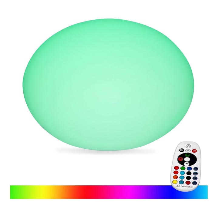 Lámpara LED RGB regulable para exterior LED/1W/5V 1000 mAh 20cm IP67 + mando a distancia