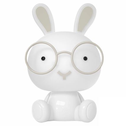 Lámpara LED RGBW regulable de noche para niños LED/2,5W/230V conejo blanco