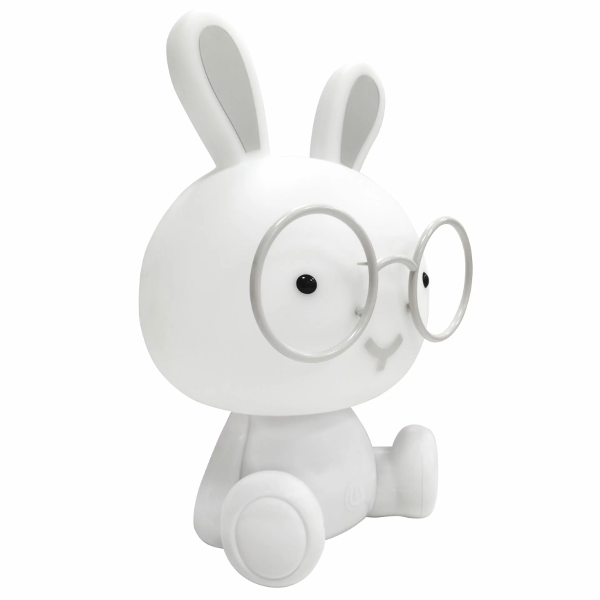 Lámpara LED RGBW regulable de noche para niños LED/2,5W/230V conejo blanco