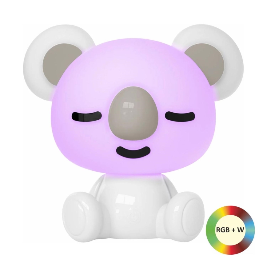 Lámpara LED RGBW regulable de noche para niños LED/2,5W/230V koala blanco
