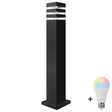 Lámpara LED RGBW regulable para exterior TEKSAS 1xE27/12W/230V 2700-6500K Wi-Fi 74 cm IP44 antracita