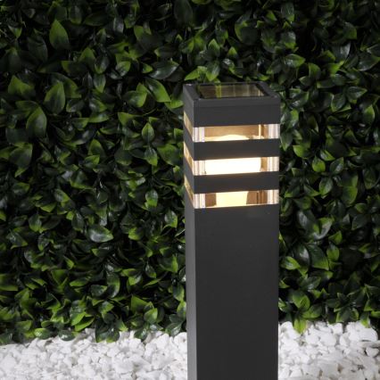 Lámpara exterior LED RGBW regulable TEKSAS 1xE27/12W/230V 2700-6500K Wi-Fi 44 cm IP44 antracita