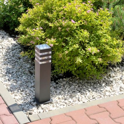 Lámpara exterior LED RGBW regulable TEKSAS 1xE27/12W/230V 2700-6500K Wi-Fi 44 cm IP44 antracita
