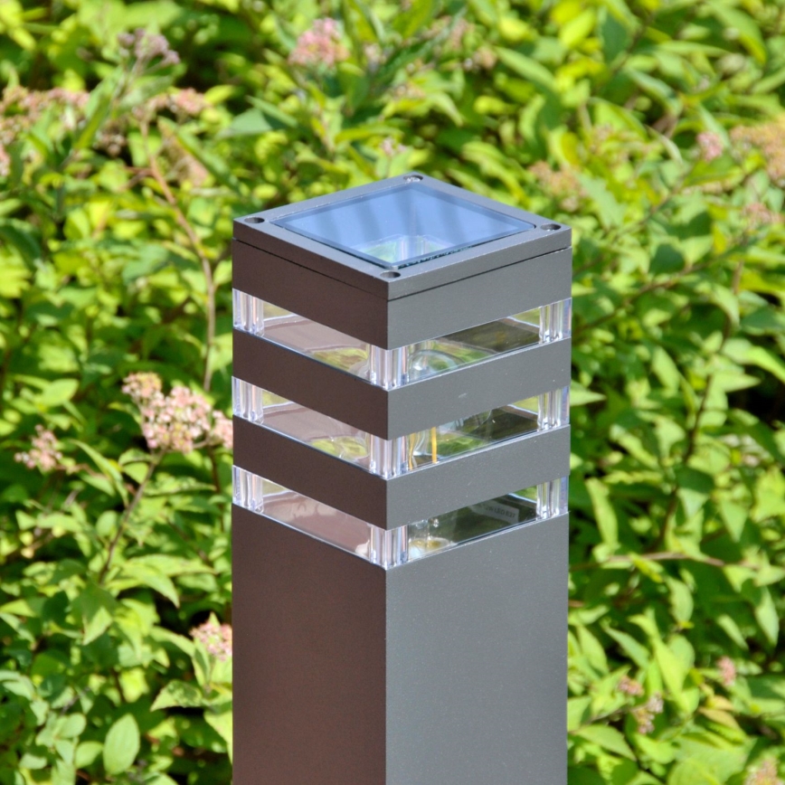 Lámpara exterior LED RGBW regulable TEKSAS 1xE27/12W/230V 2700-6500K Wi-Fi 44 cm IP44 antracita