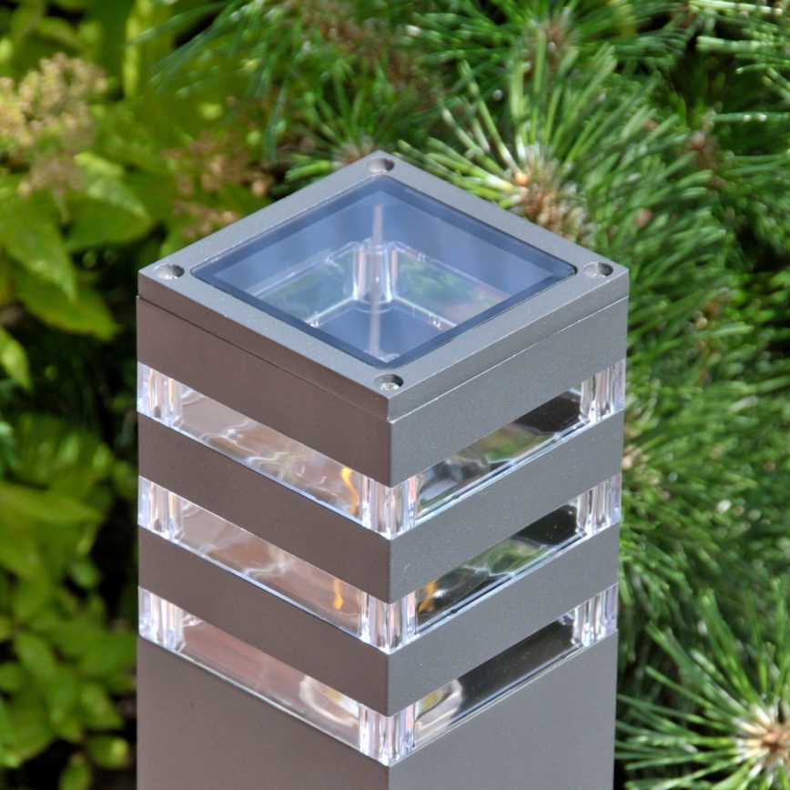 Lámpara exterior LED RGBW regulable TEKSAS 1xE27/12W/230V 2700-6500K Wi-Fi 44 cm IP44 antracita