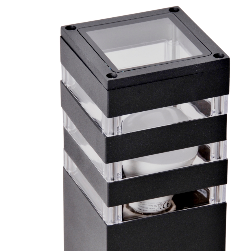 Lámpara exterior LED RGBW regulable TEKSAS 1xE27/12W/230V 2700-6500K Wi-Fi 44 cm IP44 antracita