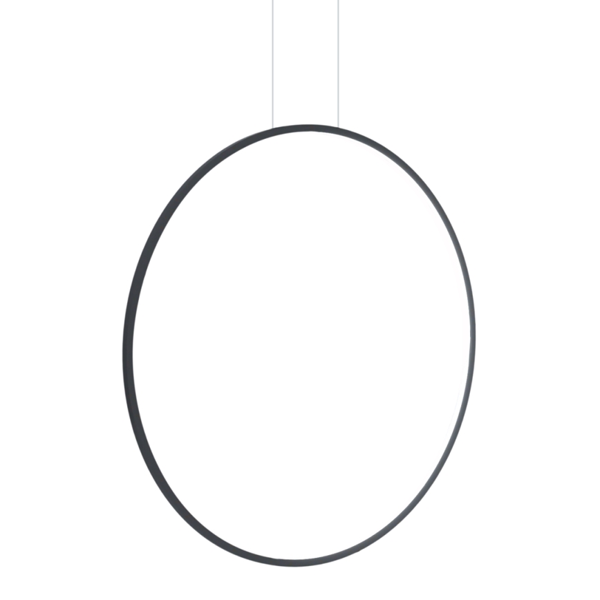 Lámpara LED colgante SATURNO LED/46W/230V Ø 80 cm IP44 antracita
