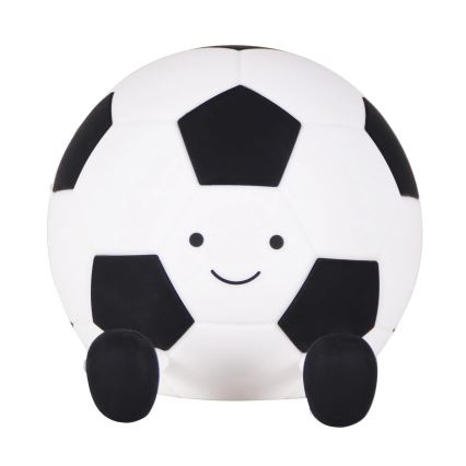 Lámpara LED táctil infantil regulable FOOTBALL LED/2W/5V USB 1200 mAh blanco/negro