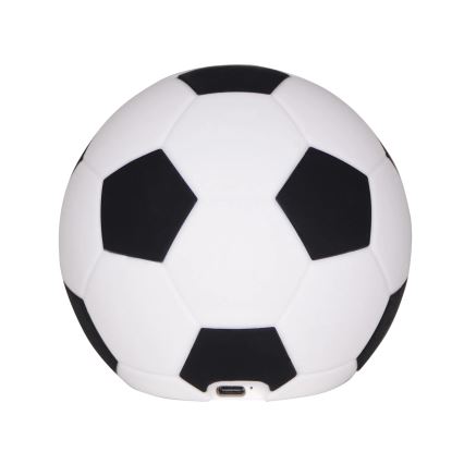 Lámpara LED táctil infantil regulable FOOTBALL LED/2W/5V USB 1200 mAh blanco/negro