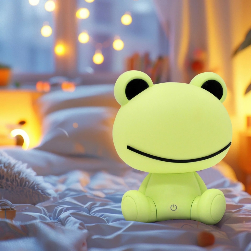 Lámpara LED táctil infantil regulable FROG LED/2,5W/3,7V 1200 mAh