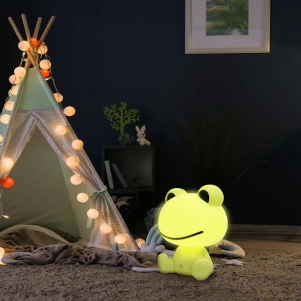 Lámpara LED táctil infantil regulable FROG LED/2,5W/3,7V 1200 mAh