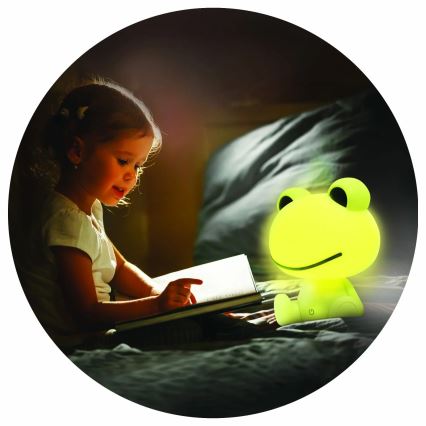 Lámpara LED táctil infantil regulable FROG LED/2,5W/3,7V 1200 mAh