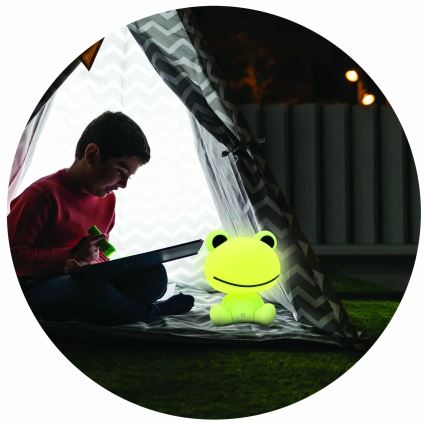 Lámpara LED táctil infantil regulable FROG LED/2,5W/3,7V 1200 mAh
