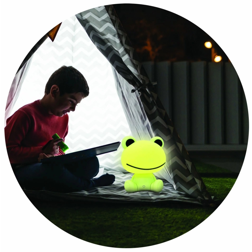 Lámpara LED táctil infantil regulable FROG LED/2,5W/3,7V 1200 mAh