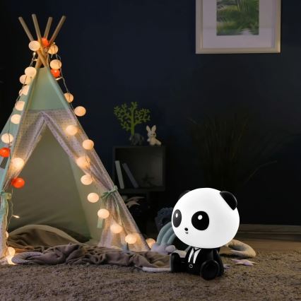 Lámpara LED táctil infantil regulable PANDA LED/2,5W/3,7V 1200 mAh