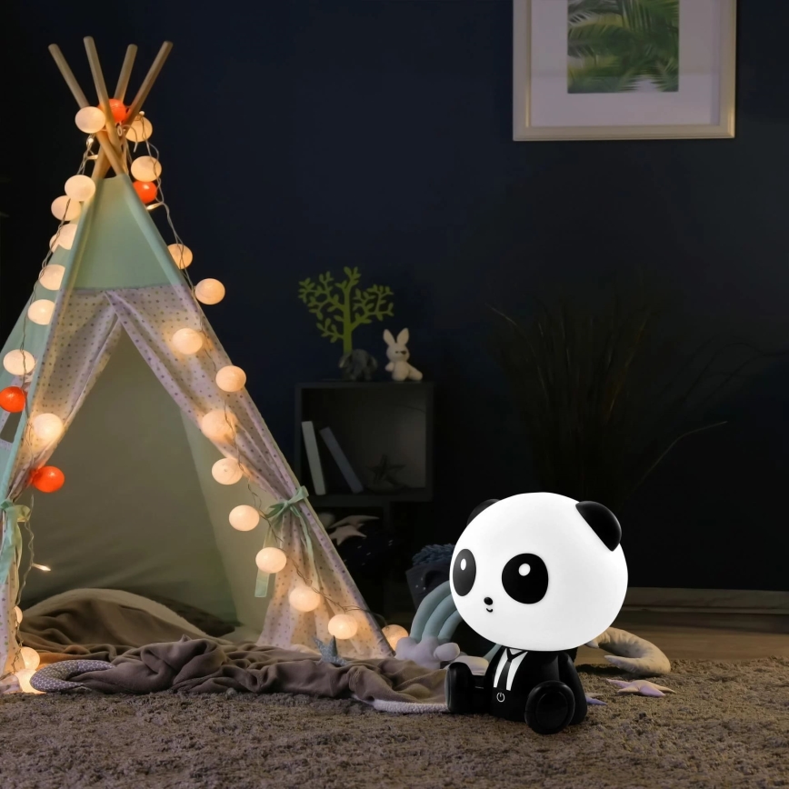 Lámpara LED táctil infantil regulable PANDA LED/2,5W/3,7V 1200 mAh