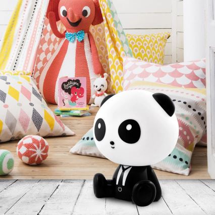 Lámpara LED táctil infantil regulable PANDA LED/2,5W/3,7V 1200 mAh