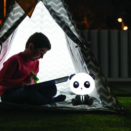 Lámpara LED táctil infantil regulable PANDA LED/2,5W/3,7V 1200 mAh