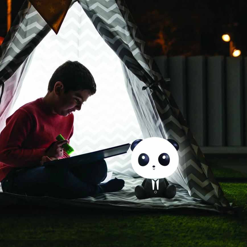 Lámpara LED táctil infantil regulable PANDA LED/2,5W/3,7V 1200 mAh