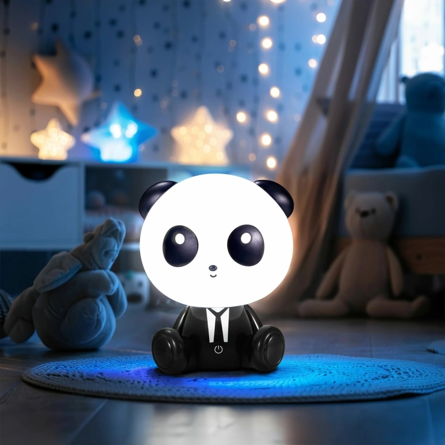 Lámpara LED táctil infantil regulable PANDA LED/2,5W/3,7V 1200 mAh