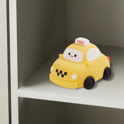 Lámpara LED táctil infantil regulable TAXI LED/1W/5V USB 1200 mAh taxi amarillo