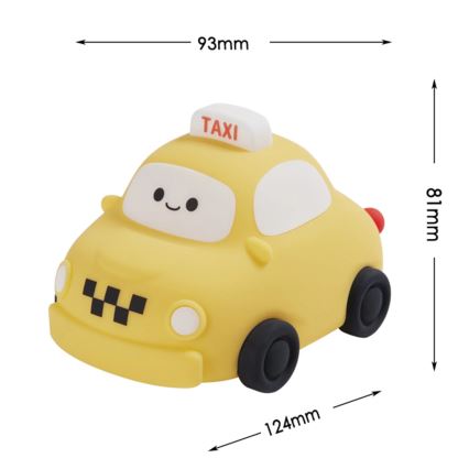 Lámpara LED táctil infantil regulable TAXI LED/1W/5V USB 1200 mAh taxi amarillo