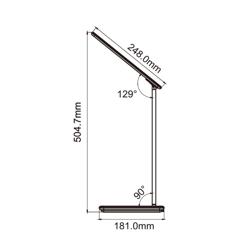 Lámpara de mesa LED regulable con cargador inalámbrico JOY LED/6W/230V + USB blanco