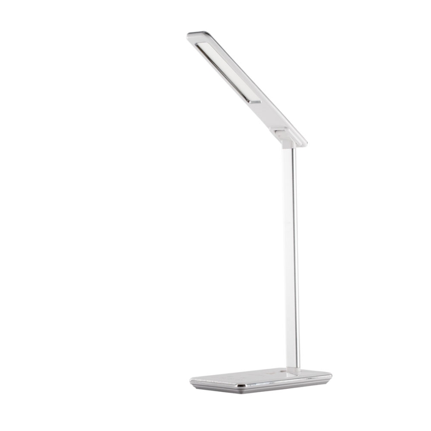 Lámpara de mesa LED regulable con cargador inalámbrico JOY LED/6W/230V + USB blanco