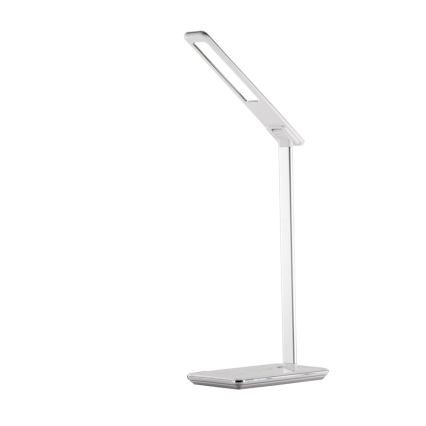 Lámpara de mesa LED regulable con cargador inalámbrico JOY LED/6W/230V + USB blanco