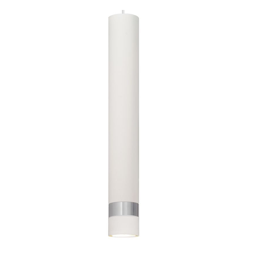 Lámpara LED colgante con cable TUBA 3xGU10/4,8W/230V blanco/cromo brillante