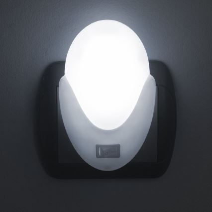 Lámpara nocturna LED con enchufe LED/1W/230V