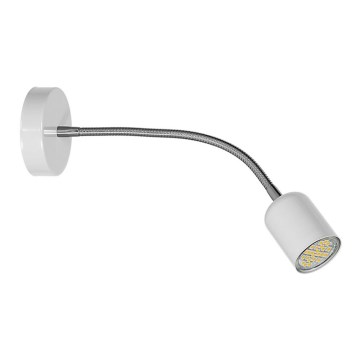 Lámpara pequeña flexible MAXI 1xGU10/40W/230V blanco