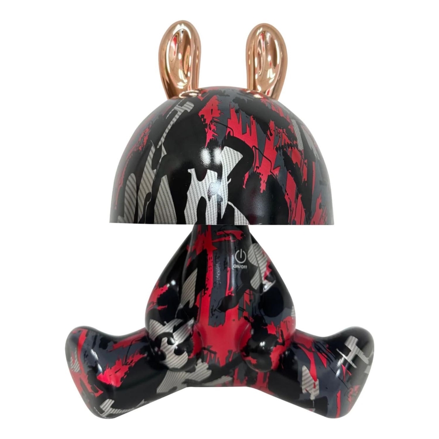 Lámpara pequeña LED táctil infantil regulable FANCY LED/2,5W/3,7V 1200 mAh negro/rojo