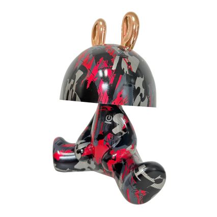 Lámpara pequeña LED táctil infantil regulable FANCY LED/2,5W/3,7V 1200 mAh negro/rojo