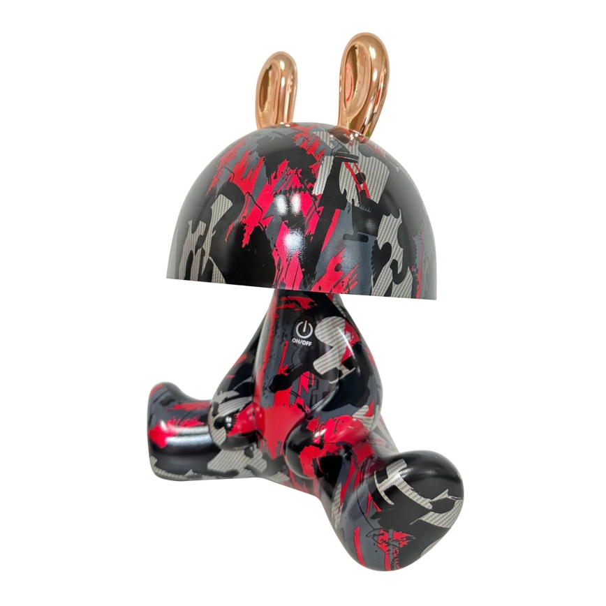 Lámpara pequeña LED táctil infantil regulable FANCY LED/2,5W/3,7V 1200 mAh negro/rojo