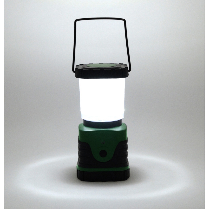 Lámpara portátil LED LED/3xLR20 IP44 negro/verde