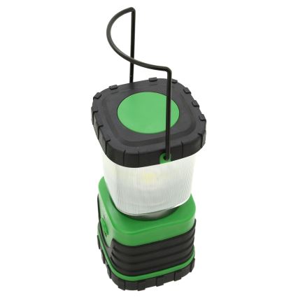 Lámpara portátil LED LED/3xLR20 IP44 negro/verde