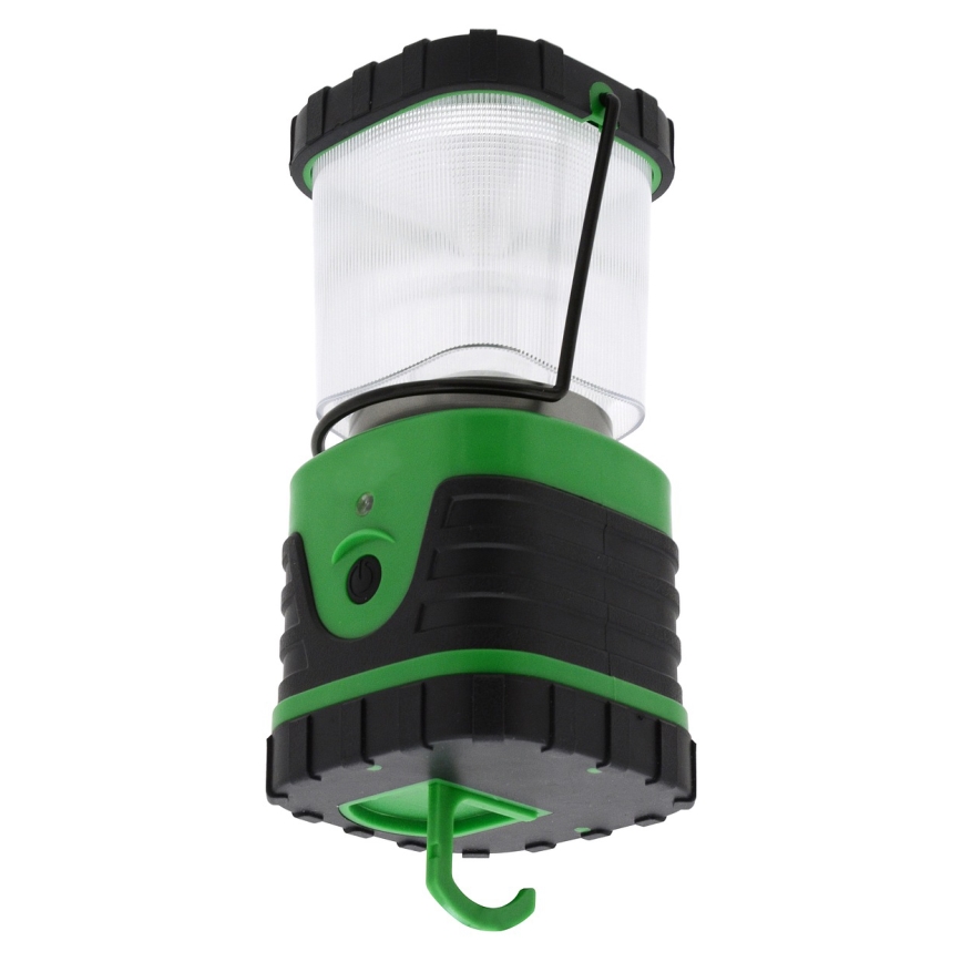 Lámpara portátil LED LED/3xLR20 IP44 negro/verde