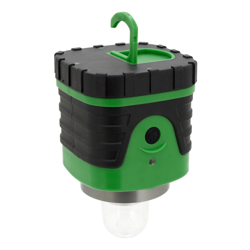 Lámpara portátil LED LED/3xLR20 IP44 negro/verde