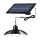 Lámpara solar colgante LED regulable con cable y sensor LED/1,8W/3,7V IP44 6500K 1600 mAh + control remoto