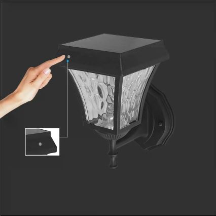 Lámpara solar de pared LED 3en1 LED/2W/5,5V 3000K/6000K IP65 2200 mAh