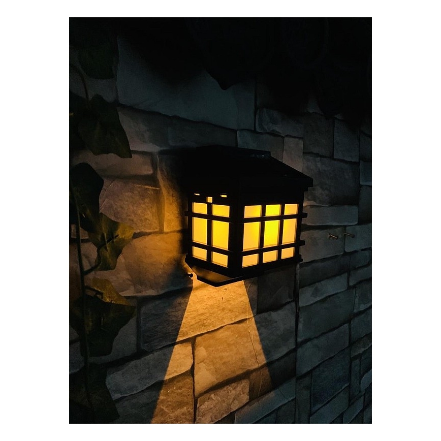 Lámpara solar de pared LED con sensor crepuscular LED/1,2V 600 mAh IP44