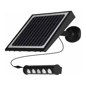 Lámpara solar de pared LED con sensor de movimiento y crepúsculo LED/8W/3,7V 4000 mAh 4000K IP65