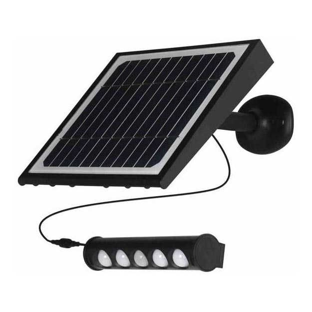 Lámpara solar de pared LED con sensor de movimiento y crepúsculo LED/8W/3,7V 4000 mAh 4000K IP65