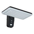 Lámpara solar de pared LED con sensor LED/15W/3,2V 4000K/6000K IP65 6000 mAh negra